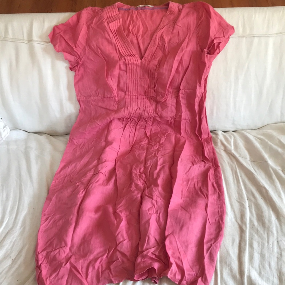 Orchid pink linen sundress from Boden sz14L
